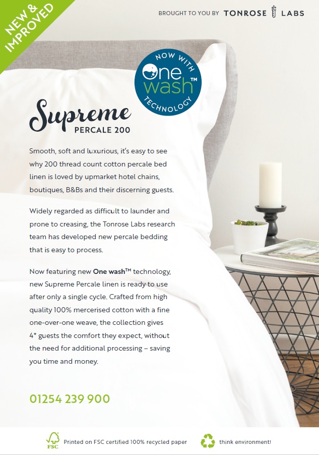 one wash percale flyer